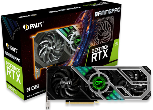 Palit NVIDIA GeForce RTX 3070 Ti 8GB GDDR6X Graphics Card - Picture 1 of 5