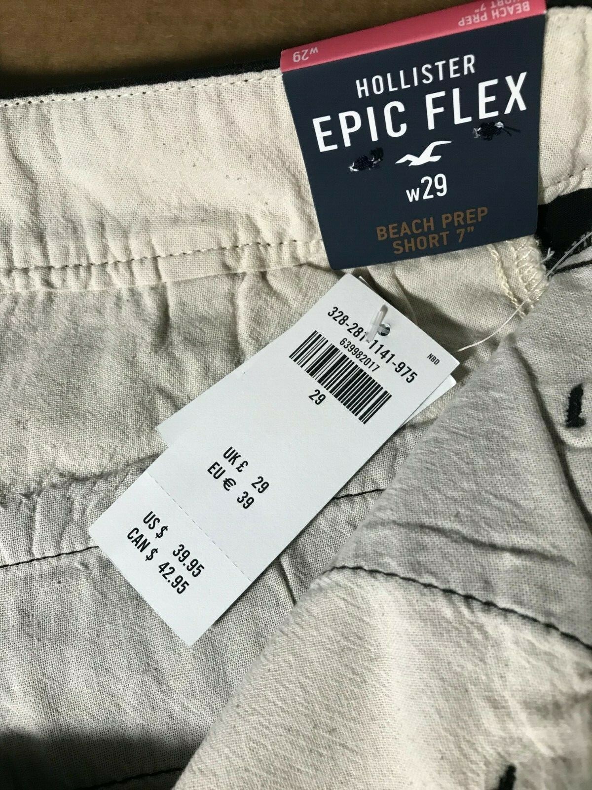 hollister beach prep shorts