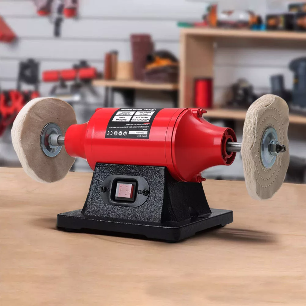 Benchtop buffing wheel outlet