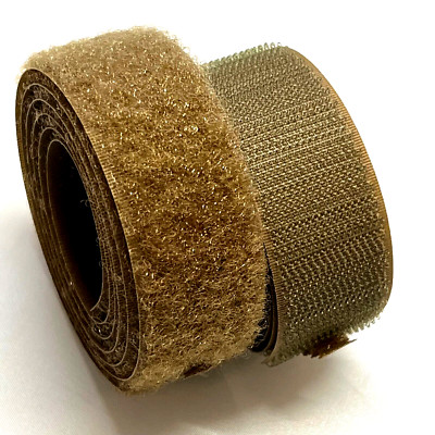 1'' Velcro  Brand MIL-SPEC COYOTE Hook and Loop Set - SEW-ON TYPE - 1 YARD