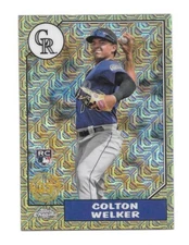 2022 Topps Update COLTON WELKER Silver Pack 1987 Chrome Mogo - ROCKIES -