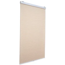 36" W X 48" H Beige Privacy & Light Filtering Cordless Cellular Shades Window Bl