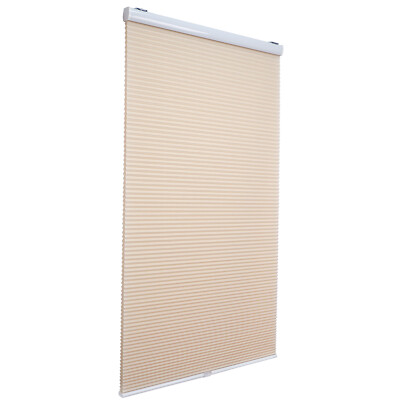 36'' W X 64'' H Beige Privacy & Light Filtering Cordless Cellular Shades Window Bl
