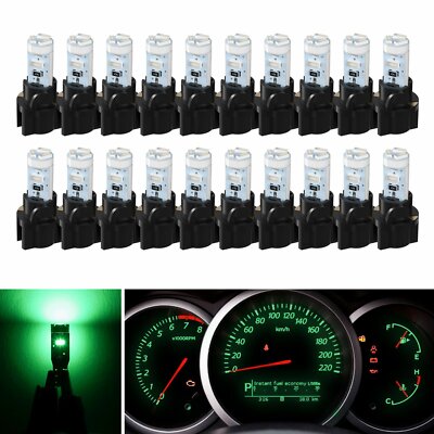 10-Pack Pink T5 2721 37 74 Wedge Led Bulb PC74 Twist Sockets Replacement Dash Dashboard Lights Instrument Panel Cluster LEDS Lamps