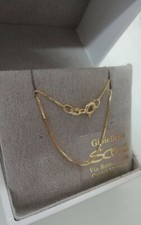 Collana girocollo veneziana 1.13 grammi uomo donna 40 cm in oro 9 Kt 375 Nuova