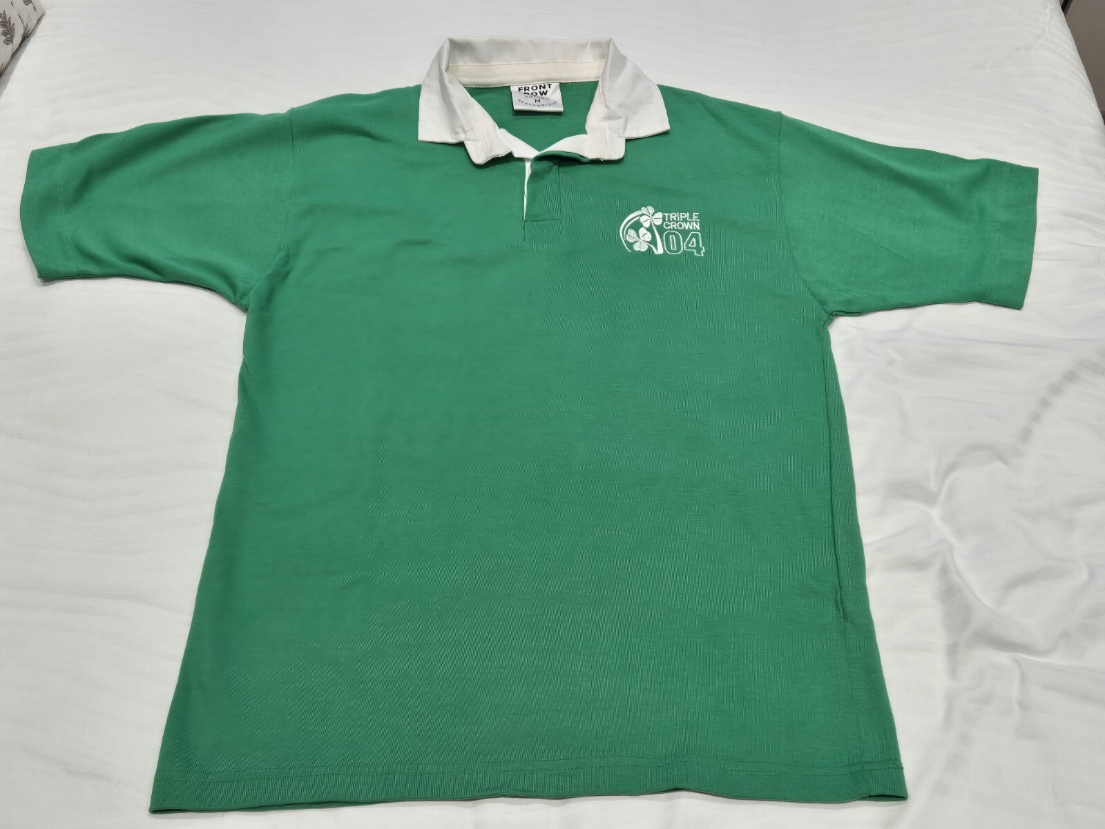 FILA Maglia Rugby Front Row Irish Triple Crown 04 Uk Med Rugby Union da collezione