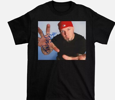 Fred Durst Limp Bizkit signed T-shirt Black Unisex All Sizes S-5XL