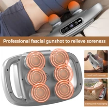 Professional Six-Head Fascia Gun Massager for Muscle Relaxation and Recovery