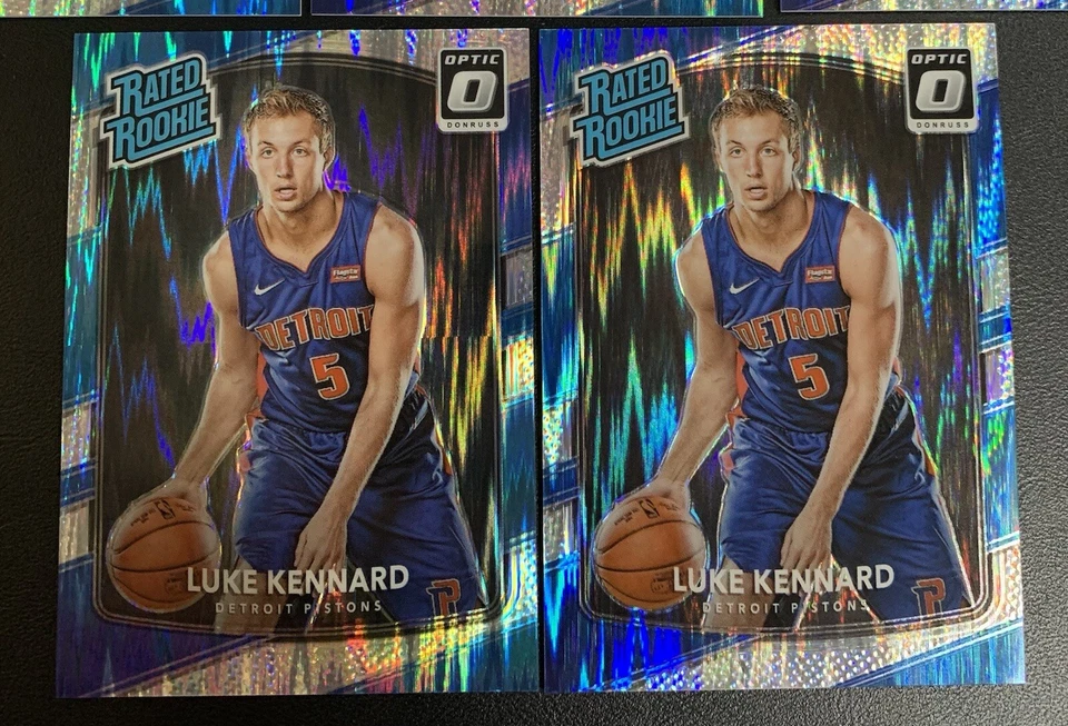 LUKE KENNARD Optic ROOKIE SHOCK REFRACTOR Prizm SP RC (x5) - Image 4 of 4