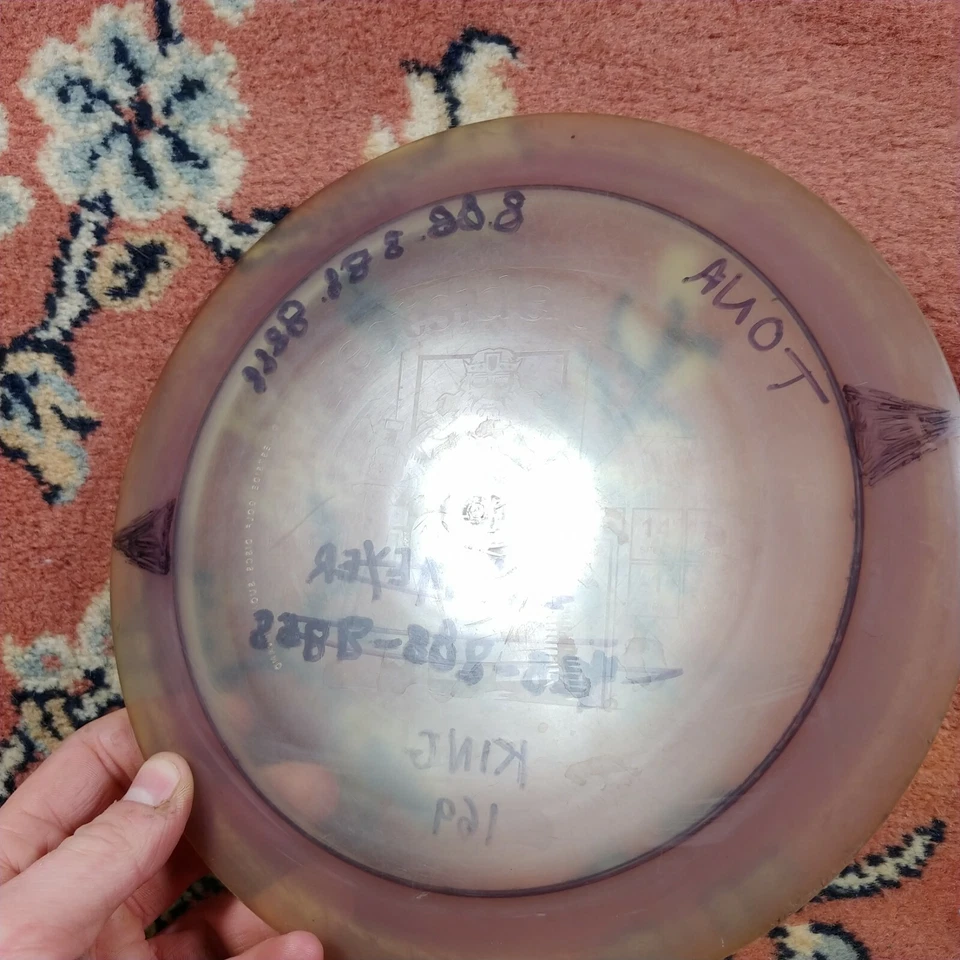 Westside Discs King VIP OOP Rare 174g Gray Disc Golf Used Inked collectible - Image 2 of 4