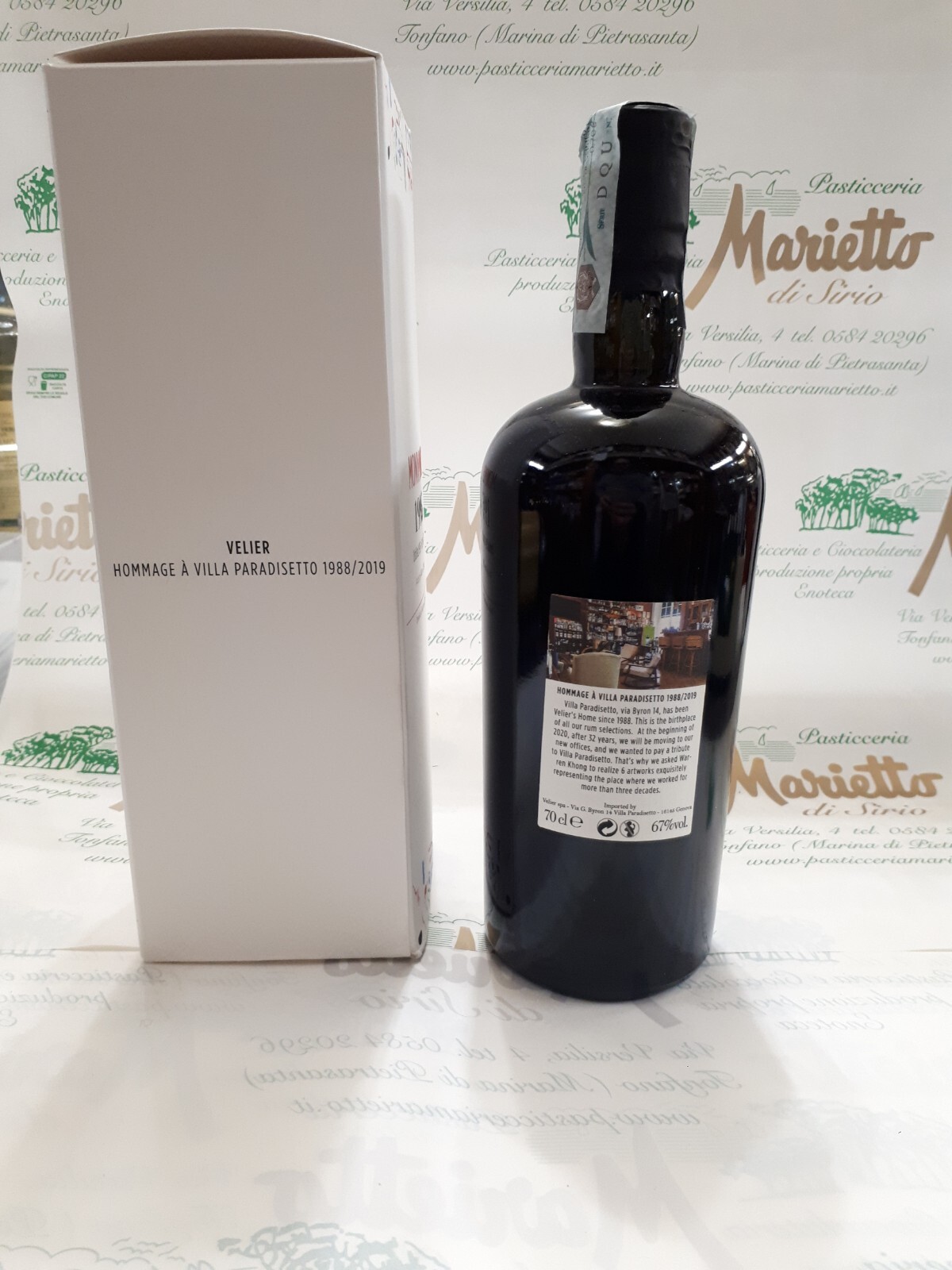 Rum MONYMUSK 1995 JamaicaVelier - Villa Paradisetto 67%vol. 70cl. Bott.2019 - Foto 2 di 2