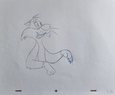 WARNER BROS Animation Kunst Produktion Zeichnung SYLVESTER die Katze #114