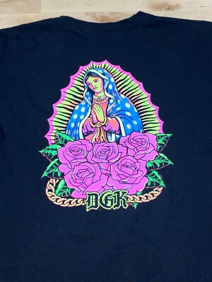 DGK Virgin Mary Graphic T Shirt Adult Small Skateboarding #5151 | eBay