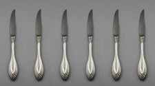 Oneida Stainless HEIRESS Steak Knives - Set of Six N/O
