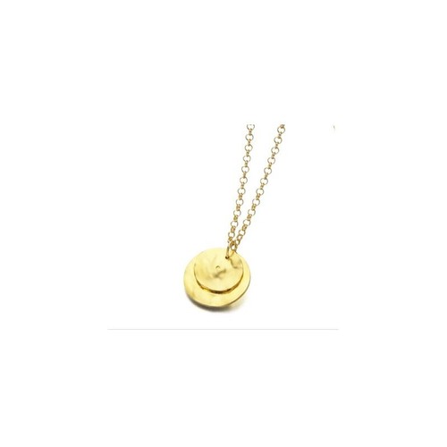 Collana argento rosato pendente a cerchio concentrico - ORO&CO 925 Collana argento rosato pendente a cerchio concentrico - ORO&CO 925