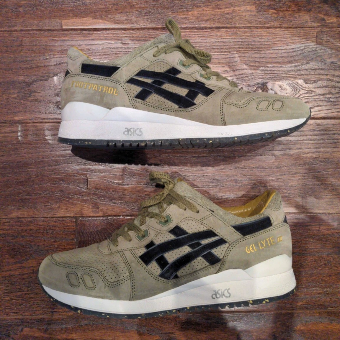 Gruñón Pastor A bordo Asics Gel Lyte 3 Footpatrol Squad 11 | eBay