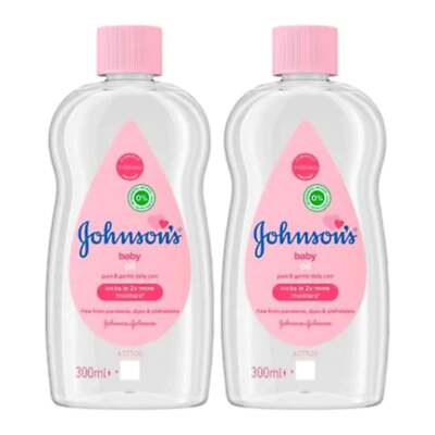 Johnson's Baby Oil, 10.2 oz (300ml) (Pack of 2)