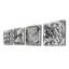 thumbnail 6 - Silver Wall Art Unique Wall Sculpture Set EASY TO HANG Modern Art By Jon Allen
