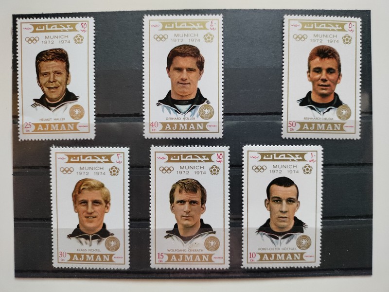 1974 Ajman Stamps(Olympics'72+WM'74-Munich,Team Germany),MNH,OG