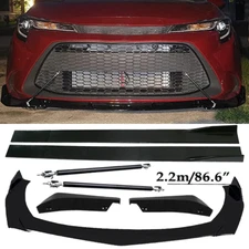 Front Bumper Lip Spoiler Splitter Car Body Rear For Toyota Corolla Sedan SE SXE
