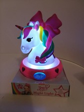 jojo siwa unicorn night light girls room decor accessory