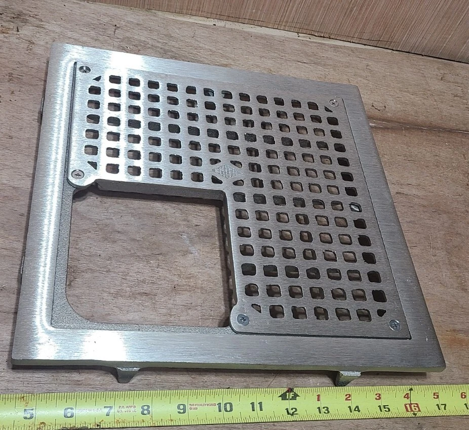 Jay R. Smith Mfg. Co JRSLC-305-13NB Drenaje de Piso Níquel Bronce Cuadrado 12 Pulgadas Foto 2 de 4