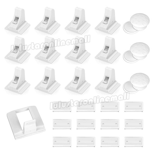 30PCS Magnetic No Drilling Cabinet Drawer Cupboard Baby Kids Safety Locks OZ - Picture 3 of 11
