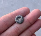 Nice Eagle-D Dragoon Cuff Button (rare TINY size) dug at Fort Inge Texas