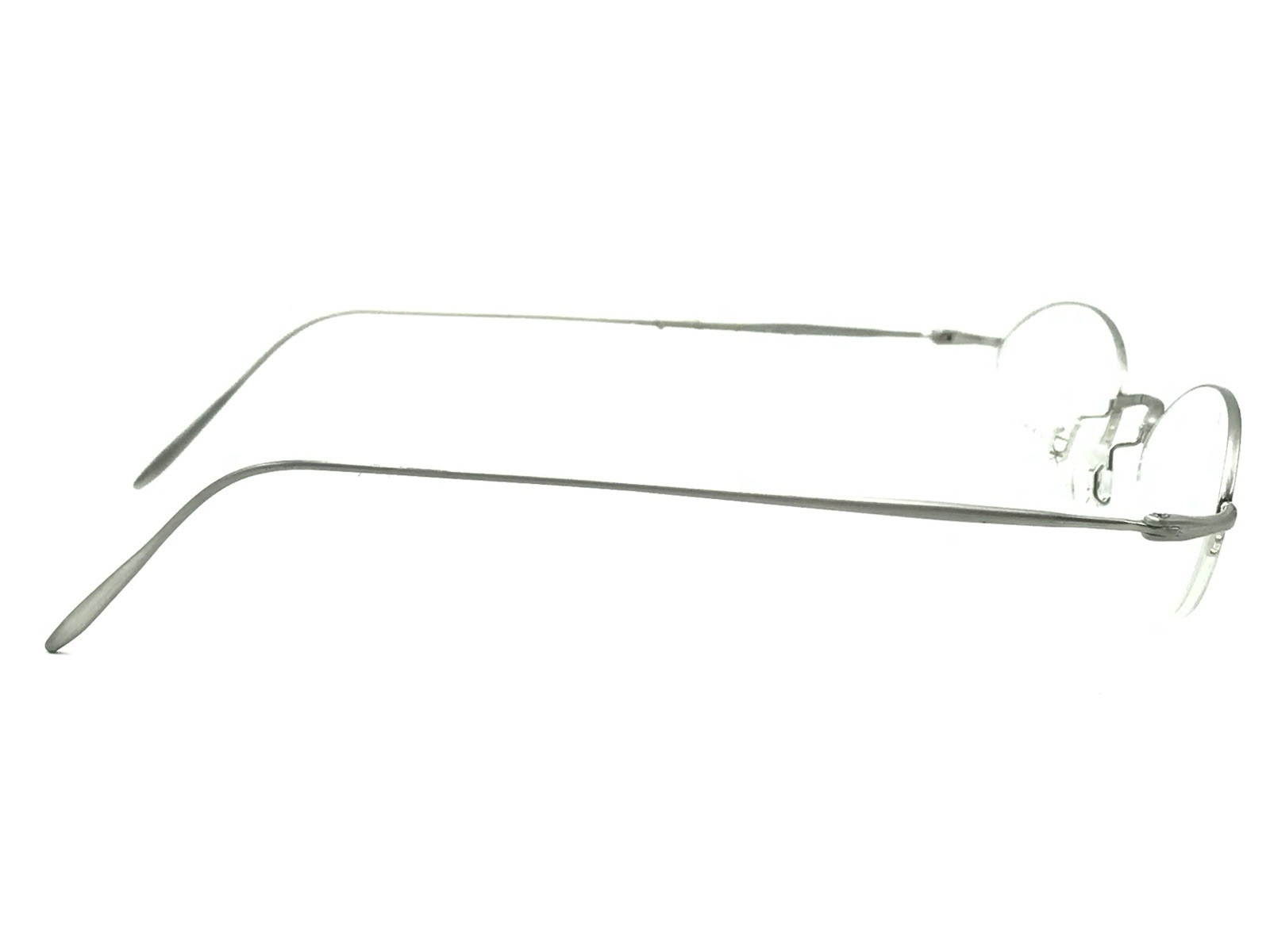 Donna Karan 8237 045 Silver Round Half Rimless Eyeglasses Frames 47-19 135 Japan