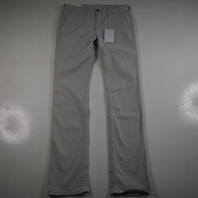 NEW Edwin 30x32 Light Stone Gray Mason Stretch Slim Mens Pants