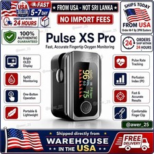 Pulse XS Pro Bluetooth Fingertip Pulse Oximeter OLED SpO2 MonitorFrom USA
