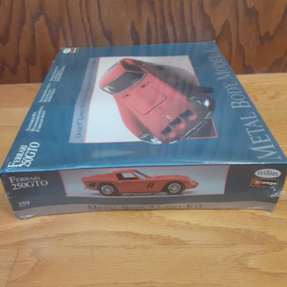 Factory Sealed Testors Ferrari 250 GTO Metal Body 1989 Model Kit # 159 - Image 3 of 4