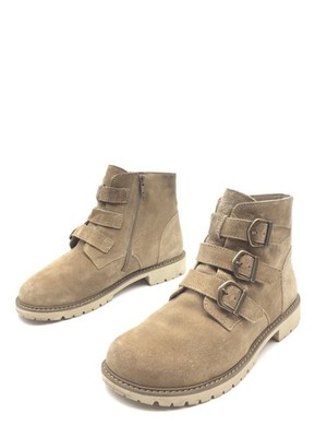 Helvesko Botas De Cuero Marrón Con Forro Para Mujer T.37 US.6 UK.4