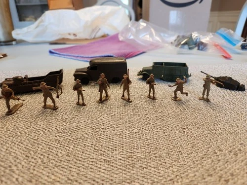 New ListingMarx Miniature, British, Operation Attack playset soldiers Vehicles, SP rare