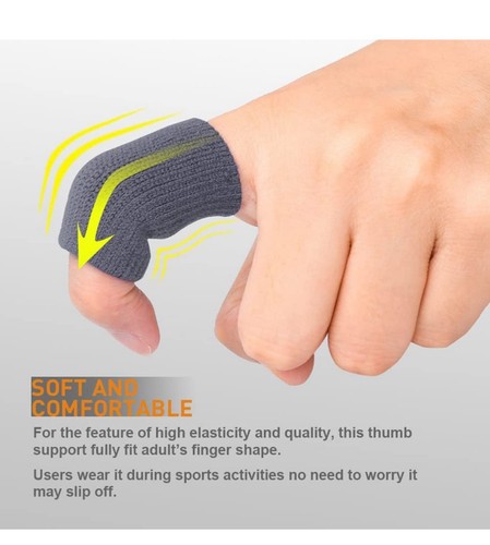 10 Stück Finger Ärmel Daumen Unterstützung Bandage Kompression Schmerzlinderung Arthritis - Bild 2 von 5
