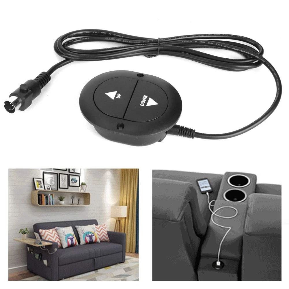 2 Button 5Pin Manual Switch for Electric Recliner Chair - Sofa Controller Remote...