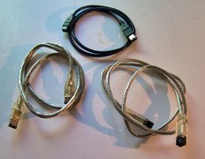 3 Firewire cables, 1394, 400-400, 400-800, 800-800, 3 ft, bundle