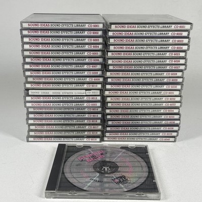 Sound Ideas Effects Library CD SET 6000 NEAR COMPLETE Lot of 39