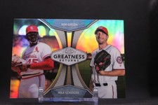 Bob Gibson / Max Scherzer #GRE-4 2019 Topps Chrome Greatness Returns