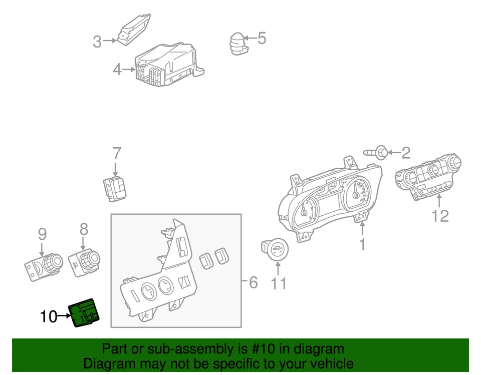 Genuine GM Switch 84109439 - Image 2 of 4