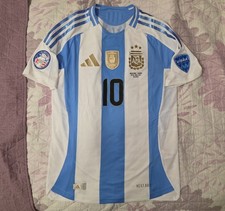Argentina Adidas Soccer Jersey #10 Messi COPA AMERICA 2024 Game vs Canada 