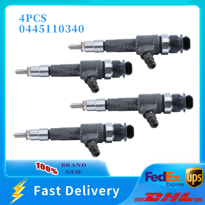 4X 0445110340 Fuel Injector for Ford Citroen Fiesta Peugeot 1.6 TDCi Fiat Scudo