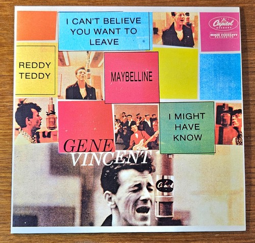 Sounds Like GENE VINCENT "Sonando Como Gene Vincent" Spain REPRO Capitol 7" EP - Foto 3 di 4