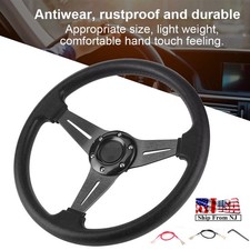 350mm14in Racing Car Drifting Steering Wheel Replacement Universal Modified 350mm14in Racing Car Drifting Steering Wheel Replacement Universal Modified