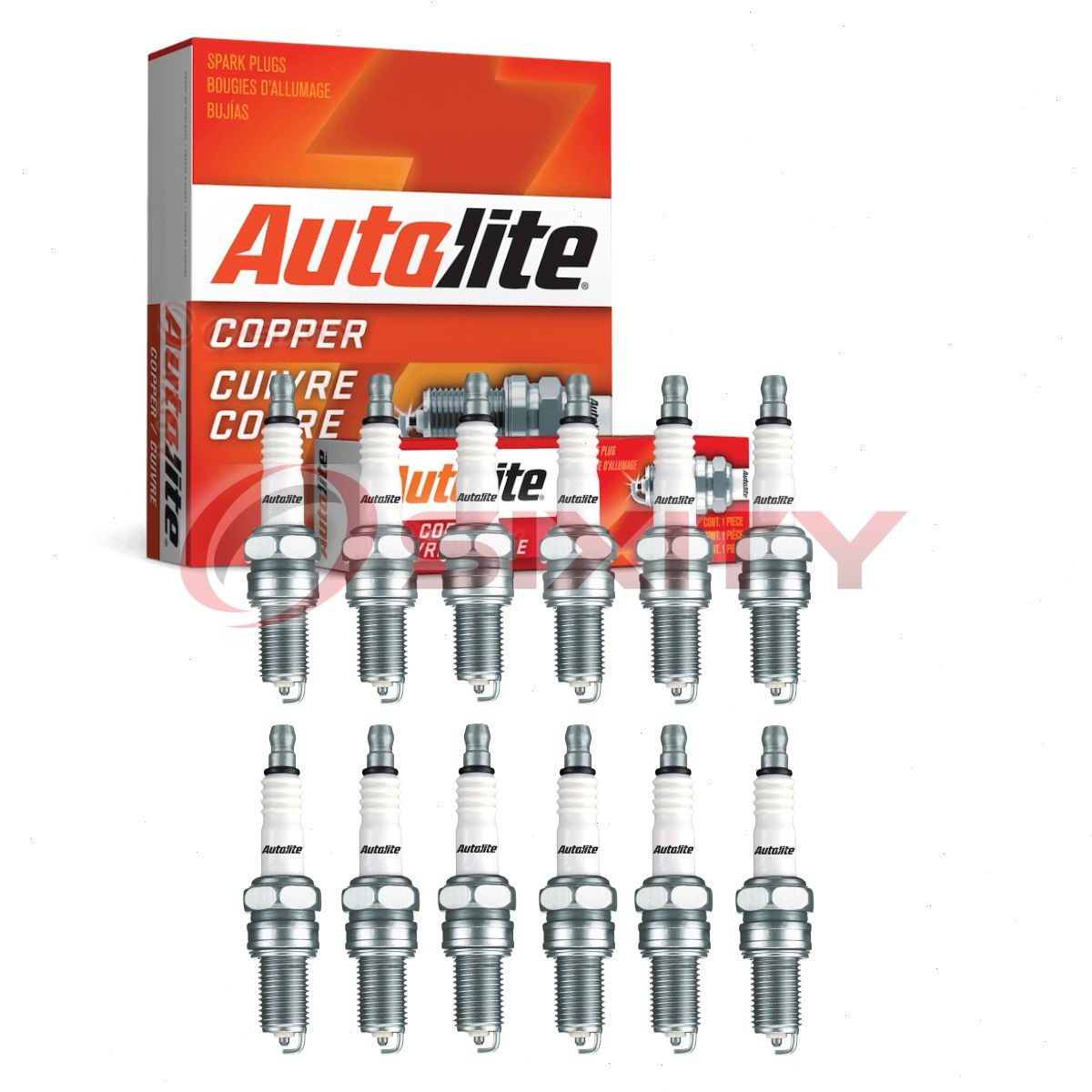 12 pc Autolite Copper Core Spark Plugs for 1995-1998 Ferrari 456 GT Ignition db