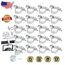 Heavy Duty 2" Aluminum Truss Clamps 20pk for Stage Lights, 220lb Capacity,