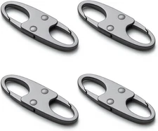 Anti Theft Zipper Clips, 4Pcs Small Double Opening Carabiner Clips for Bags Trav