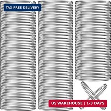 100PCS Key Rings Bulk Split Key Rings Keychain Rings and Crafts 1 Inch 25Mm