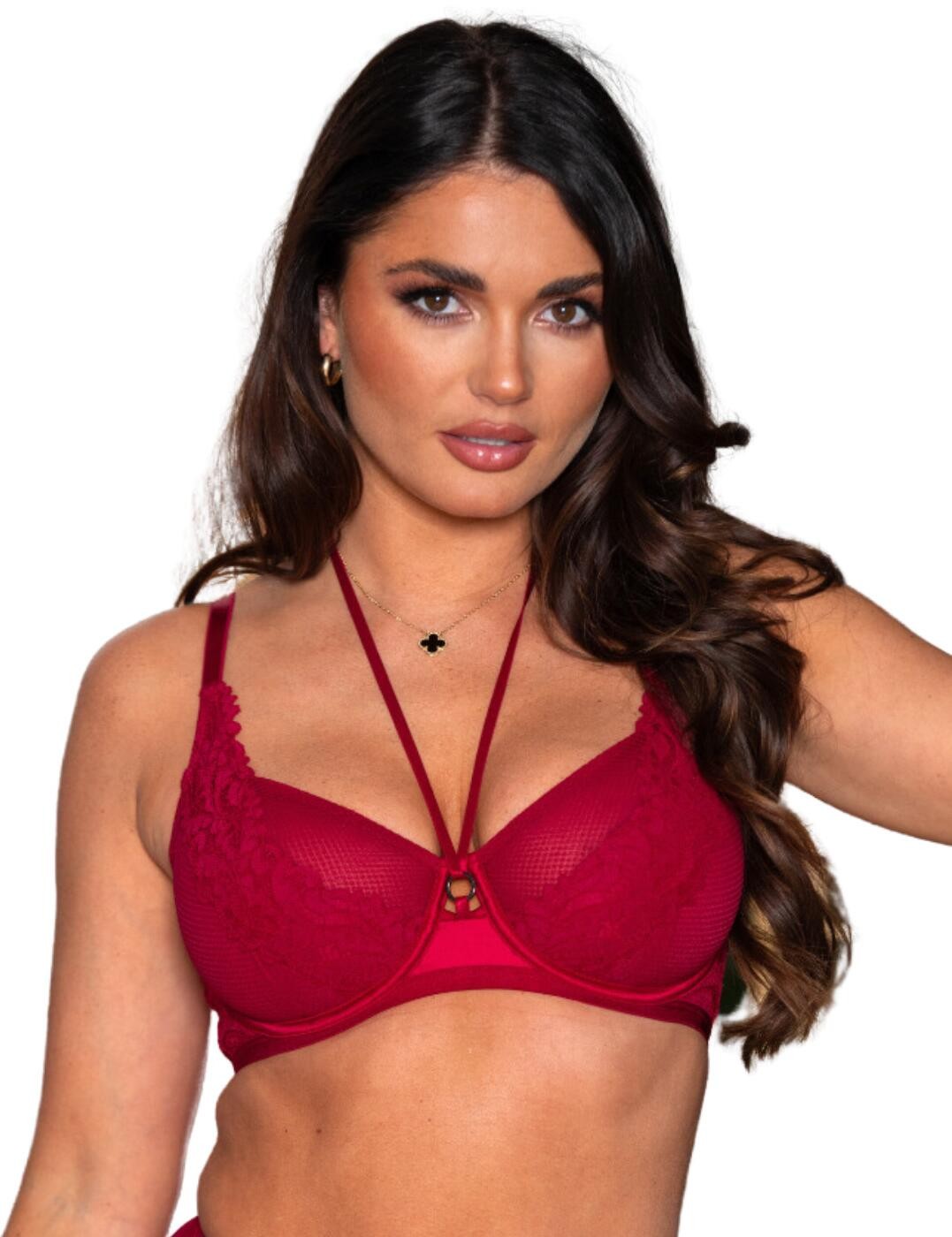 34D Pour Moi Lavish Bra Underwired Feminine Lace Womens Lingerie 38100