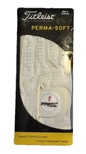 Vintage Men’s Titleist Perma-soft Cabretta Leather Golf Glove Left Size Medium